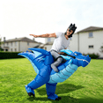 thumbnail image 1 of Joyfy Ice Dragon Inflatable Costume for Adult,Blow up Ride on Dinosaur Costume Funny Halloween Inflatable Costume for Party Dress up, 1 of 8