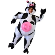Joyfy Kids Inflatable Cow Costume Halloween Blow Up Cow Costume for Party Cosplay and Themed Dress Up Ages 7-10