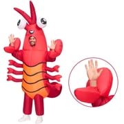 Joyfy Adult Inflatable Lobster Costume Full Body Blow Up Lobster Costume for Halloween Party and Cosplay
