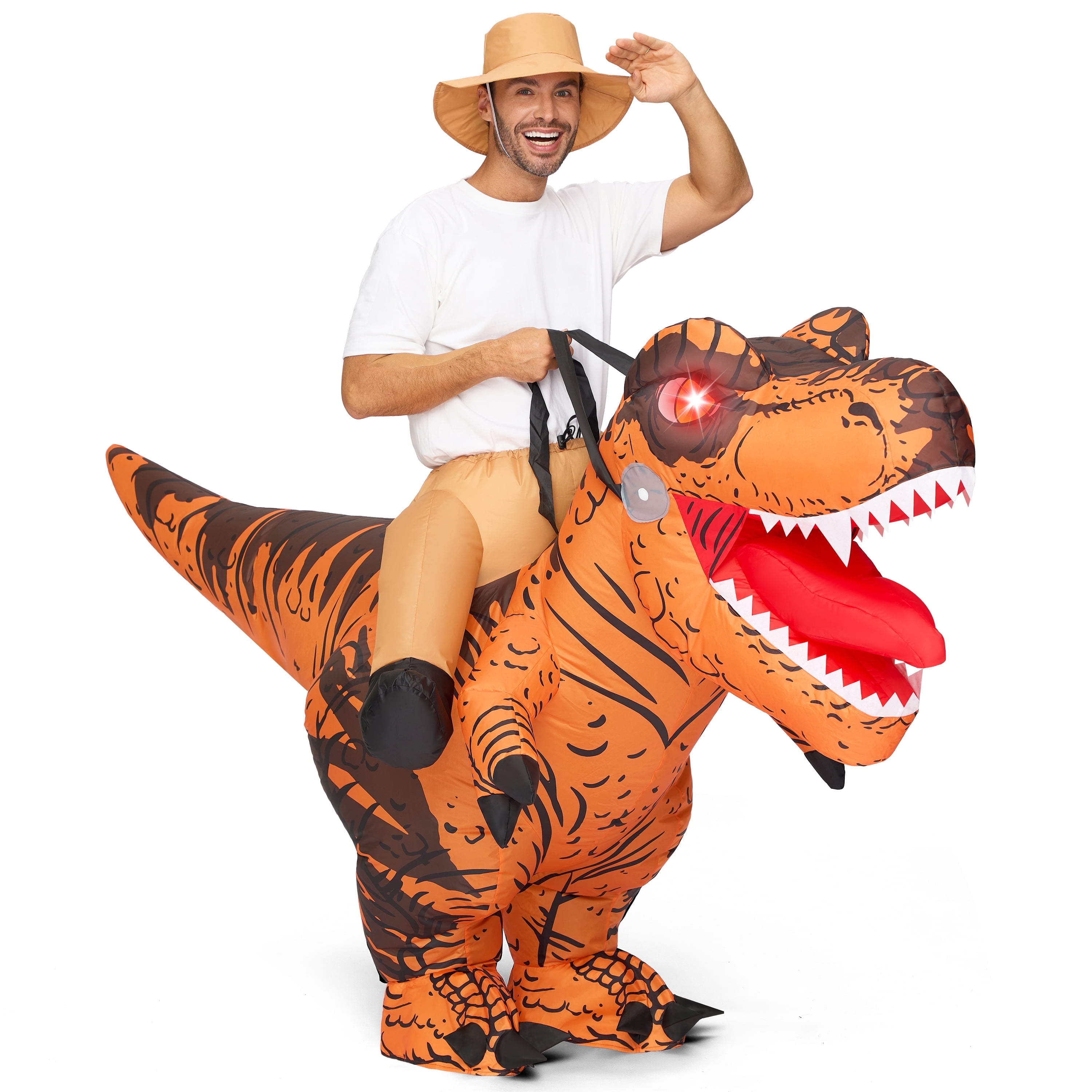 Joyfy Inflatable Costumes for Adults, Riding a LightUp Eyes Trex Blow — free download