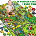 thumbnail image 1 of Joyfy Kids Car Play Rug for Playroom, Car Play Mat for Toddlers,Durable Car Carpet for Community Pretend Play, 1 of 8