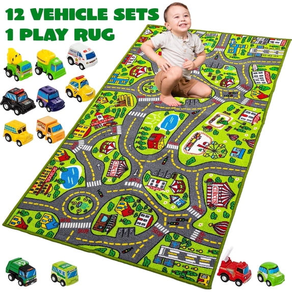 Joyfy, Kids Car Play Rug, 58.5