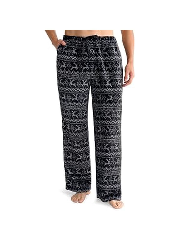 Men micro fleece Pajama Pant Fair Island grey-L