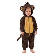 Joyfy Monkey Costume for Baby Toddler, Monkey Halloween Costume Jumpsuit Pajama for Party Dress Up, 18-24 Months