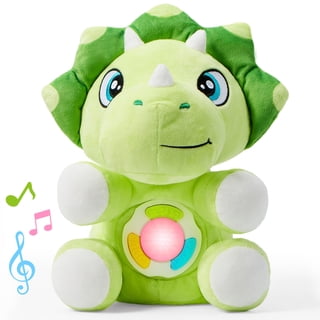 Joyfy Musical Dinosuar Plush Baby Toy, Stuffed Animal with Music & Light, Baby Musical Soft Plush Toys for Infant Babies, Easter Birthday Gifts for Boys and Girls 6+ Months
