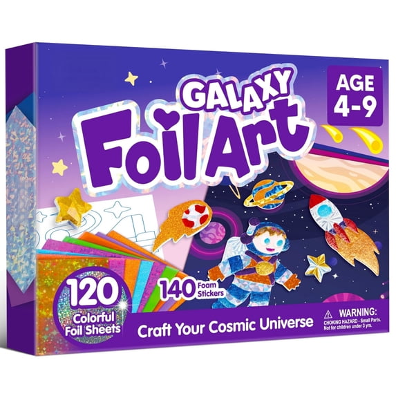 Tmess Kit Joyfy Outer Space Foil Art Kit, Foam Stickers for Kids - Walmart.com