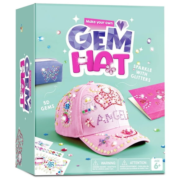 Joyfy Pink Baseball Cap Art Set, Arts And Crafts For Kids Ages 8-12, Christmas Birthday Gifts for Girls
