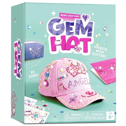 Joyfy Pink Baseball Art on Cap Set, Arts And Crafts For Kids Ages 8-12, Christmas Birthday Gifts for Girls