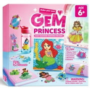 Joyfy 16 Piece Princess Gem Arts & Crafts Kit ,5D Gem Painting Activity Set for Kids, Perfect Christmas and Birthday Gift for Girls Age 6+