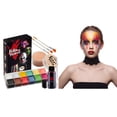 thumbnail image 1 of Joyfy 8 Pcs Halloween Makeup Kit, with Wound Scar Wax,12 Colors Face Paint Palette, Fake Blood for Zombie Vampire Skeleton Cosplay Adult, 1 of 6