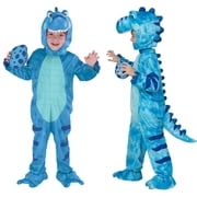 Joyfy Halloween Realistic Blue Tyrannosaurus Rex Children's Dinosaur Costume (with Egg) Suitable for Infant and Toddler Halloween Dress up Party