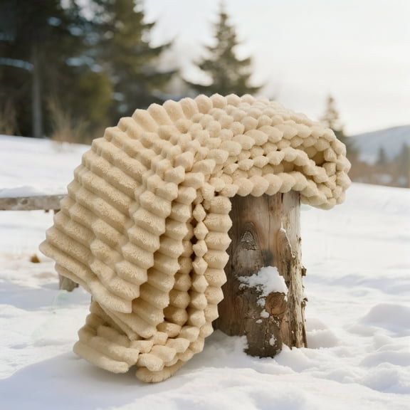 Joyfy Throw Blanket for Couch,Bed,Sofa,White Flannel Blanket,Soft Throw Blanket ,Gifts for Women Mom Girls,Throw Home Room Decor Aesthetic for Women Mothers Christmas Birthday Gifts 50x60 Inches