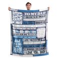 thumbnail image 1 of Joyfy Blanket for Dad 50" x 60" Soft Flannel Throw Blanket Birthday Father's  Day Gift，Grey, 1 of 8