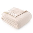thumbnail image 1 of Joyfy Throw Blanket for Couch,Bed,Sofa,Beige Knitted Blanket,Super Soft Throw Blanket Knitted,Gifts for Women Mom Girls,Throw Home Room Decor Aesthetic for Women Birthday Gifts 50x60 in, 1 of 9