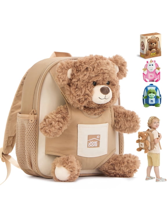 Toddler Backpack with Unicorn Toys for 2 3 Year Old Girls, Soft Plush Unicorn Stuffed Backpack with Detachable Toy for 2 Year Old Girl Birthday Gift, Perfect for Daycare Preschool Travel