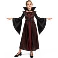 thumbnail image 1 of Joyfy Vampire Costume Set for Girls,Halloween Costumes for Girls Halloween Dress Up Party Cosplay 8-10 yrs, 1 of 9