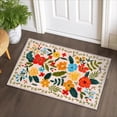thumbnail image 1 of Joyfy Washable Floral Area Rug Non-Slip Soft Carpet with Rubber Backing for Living Room, Bedroom, Dining Room, Kids Nursery and Bedside Indoor Use, 1 of 7