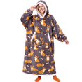 thumbnail image 1 of Joyfy Wearable Blanket Hoodie for Adults Gifts for Teen Girls Sister Women Sherpa Fleece Printed Hooded Blanket Sweatshirt Warm Cozy with Pocket & Sleeves, 1 of 7
