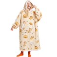 thumbnail image 1 of Joyfy Wearable Blanket Hoodie for Adults Gifts for Teen Girls Sister Women Sherpa Fleece Printed Hooded Blanket Sweatshirt Warm Cozy with Pocket & Sleeves, 1 of 7