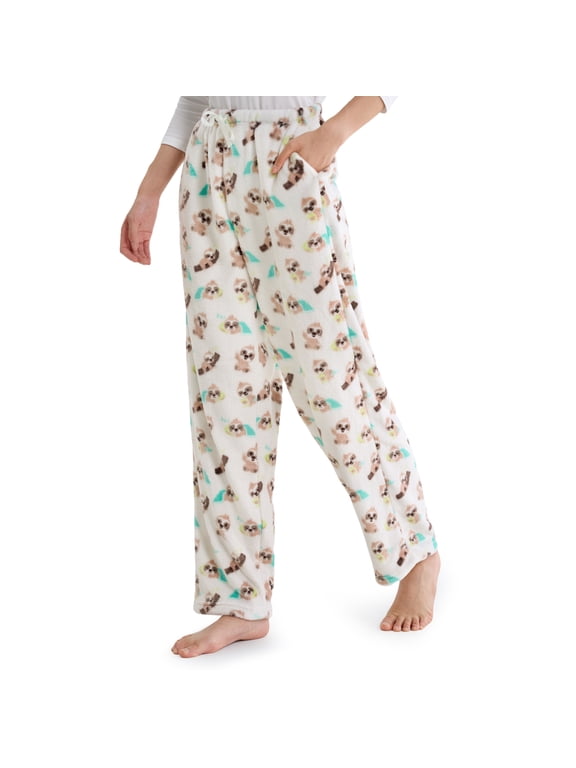 Women's Pajama Pants, Soft Flannel Fleece Pajama Bottoms, Sleep and Lounge Pants with Pockets and Drawstring