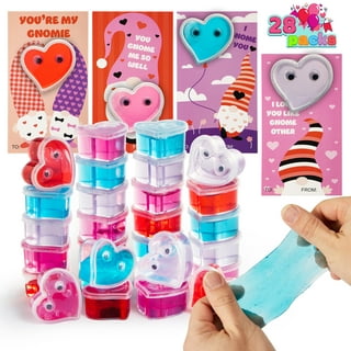 Valentines Day Gifts for Kids, Valentines Cards for Kids Classroom - 24  Pack Kids Valentines Cards Stationery Gift with Heart-Shaped Pen Stickers  Cups