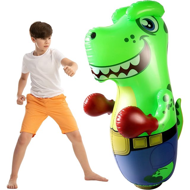 Joyin 47Inch Inflatable TRex Dinosaur Bopper, Kids Punching Bag with