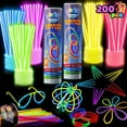 thumbnail image 1 of Joyin Glow Sticks Party Favors, 200 Pcs, 1 of 7