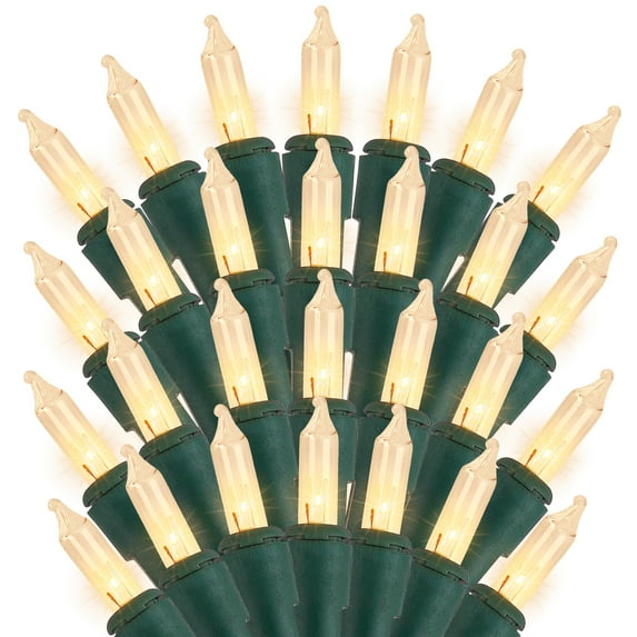 Joyin Joyfy 150 Count White Christmas Lights, 38.7FT Connectable String