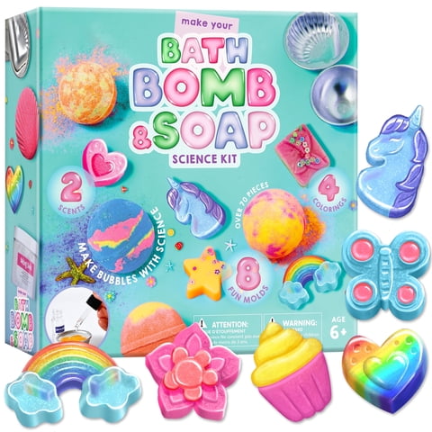 Joyin Soap Making Kit for Kids, 6 Shape Soap Molds DIY Crafts for Kids Ages 8-12, Creative  Gift for Girls Birthday Christmas