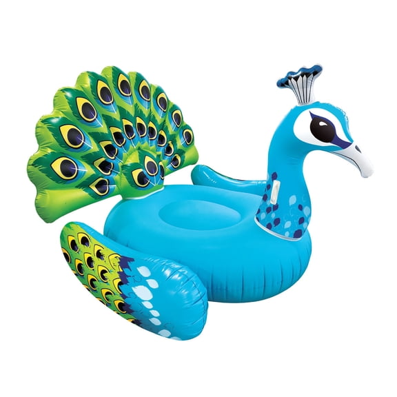 Joyin Vinyl Giant Peacock Pool Raft, Blue