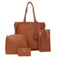 thumbnail image 1 of Joyioe Women 4 Piece Handbag Set PU Leather Tote Crossbody Wallet Shoulder Bags Purse Gift, 1 of 1