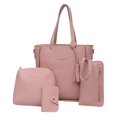 thumbnail image 1 of Joyioe Women 4 Piece Handbag Set PU Leather Tote Crossbody Wallet Shoulder Bags Purse Gift, 1 of 1