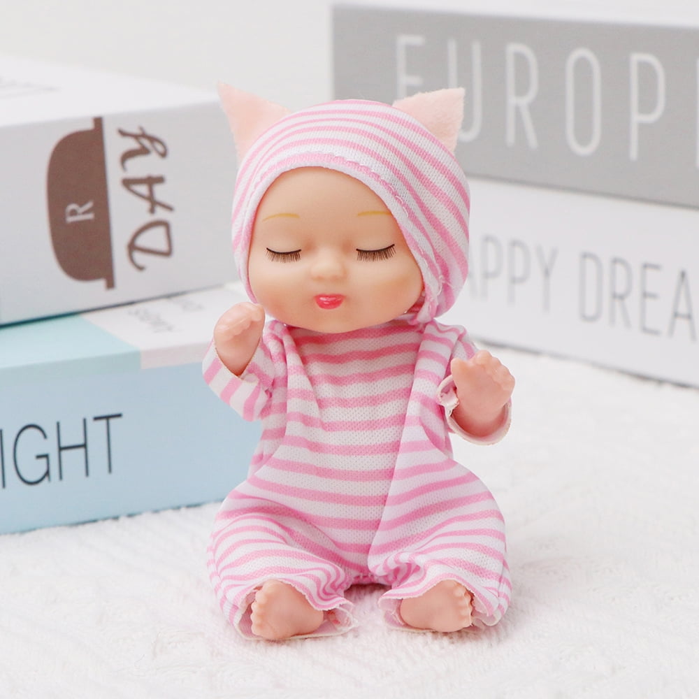 Joyivity 4.3Inch Mini Reborn Baby Dolls Soft Realistic Miniature