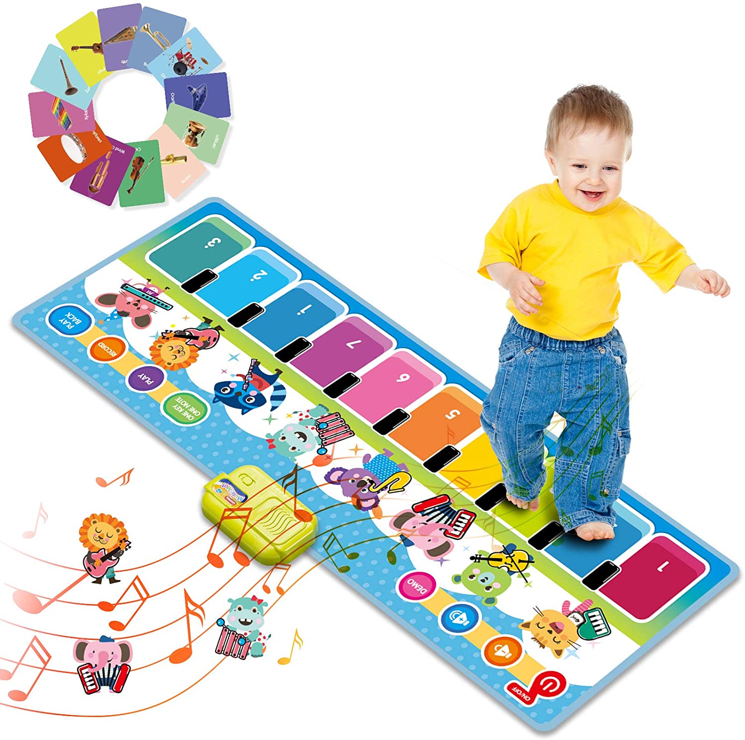 Joyjoz Floor Musical Mat Baby Dance Piano Floor Mat, Baby and Toddler Music Toys for Boys Girls - image 1 of 9