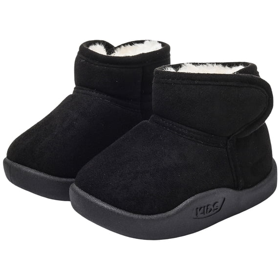 Joykidd Toddler Boys Girls Winter Snow Boots Fleece Lightweight Slip‑On Ankle Boots for Cold‑Weather Daily Wear