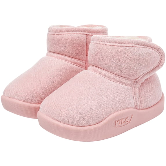 Joykidd Toddler Boys Girls Winter Snow Boots Fleece Lightweight Slip‑On Ankle Boots for Cold‑Weather Daily Wear