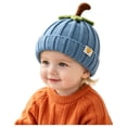 thumbnail image 1 of Joykidd Toddler Halloweem Pumpkin Knit Beanie Ribbed Stretchy Infant Hat for Fall Daily Outings and Holiday, 1 of 5