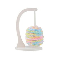 Yarn Holder Spinner Magnetic for Crocheting and Knitting – Durable Molded Plastic Yarn Organizer for Crochet Supplies and Yarn Storage, Smooth Rotation Base–Cream White