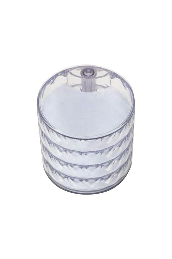 Small Jewelry Storage Box Earring Holder For Women 4 Layer Rotating Travel Jewelry Tray Jewelry Organizer Hanger