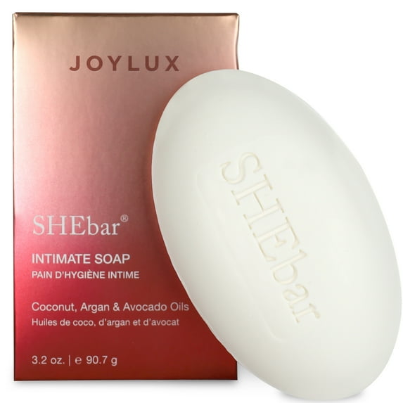 Joylux Shebar Intimate Feminine Cleansing Bar,pH-Balanced Formula,Clean & Gentle Ingredients,3.2 oz