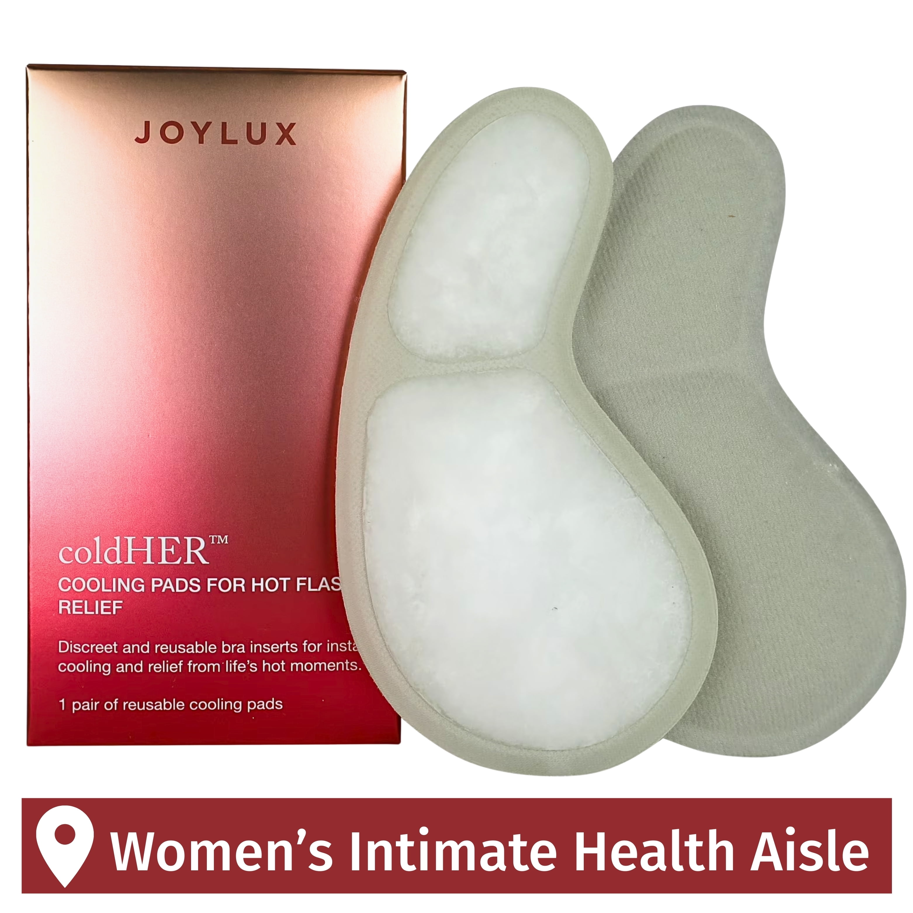 Joylux coldHER Cooling Bra Inserts for Menopause & Hot Flash