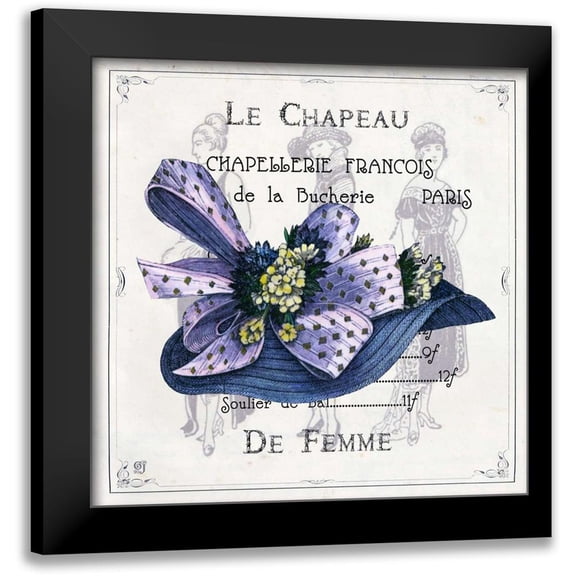 Joyner, Ginny 12x12 Black Modern Framed Museum Art Print Titled - Haute Couture I