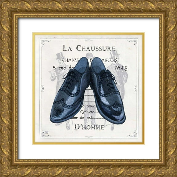 Joyner, Ginny 12x12 Gold Ornate Wood Framed with Double Matting Museum Art Print Titled - Haute Couture VIII