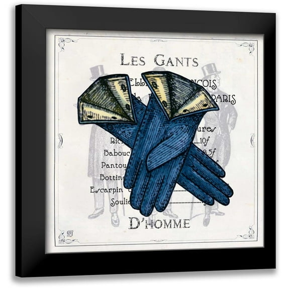 Joyner, Ginny 15x15 Black Modern Framed Museum Art Print Titled - Haute Couture VII