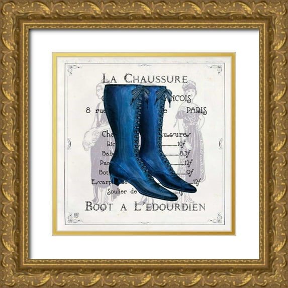 Joyner, Ginny 20x20 Gold Ornate Wood Framed with Double Matting Museum Art Print Titled - Haute Couture III