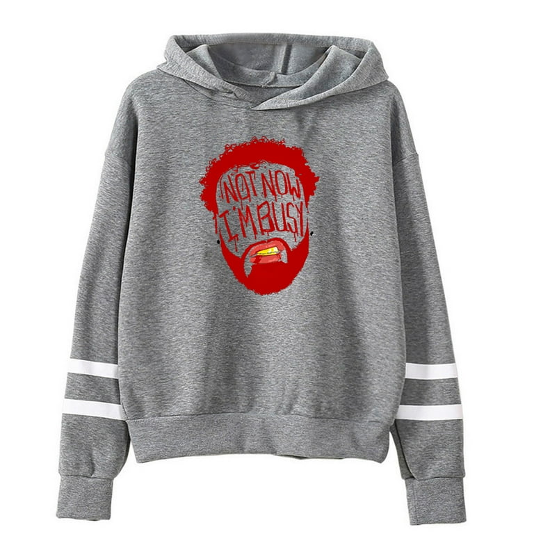 Joyner Lucas Hoodie Not Now I m Busy Album Merch Pocketless Parallel Bars Sleeve Women Men Sweatshirt