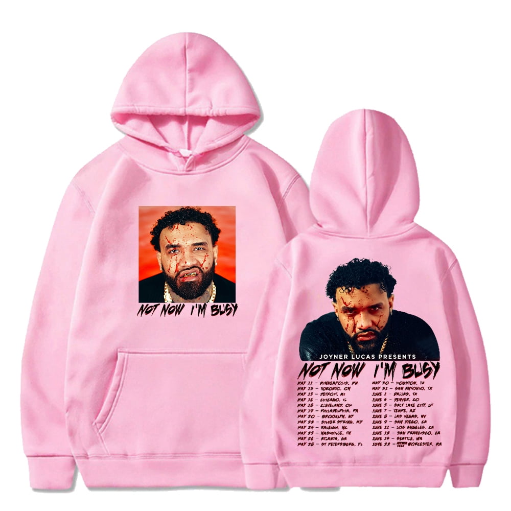 Joyner Lucas Not Now I'm Busy Tour Hoodie Long Sleeve Streetwear Women