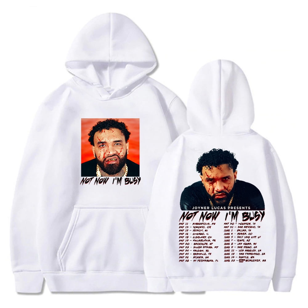 Joyner Lucas Not Now I'm Busy Tour Hoodie Long Sleeve Streetwear Women