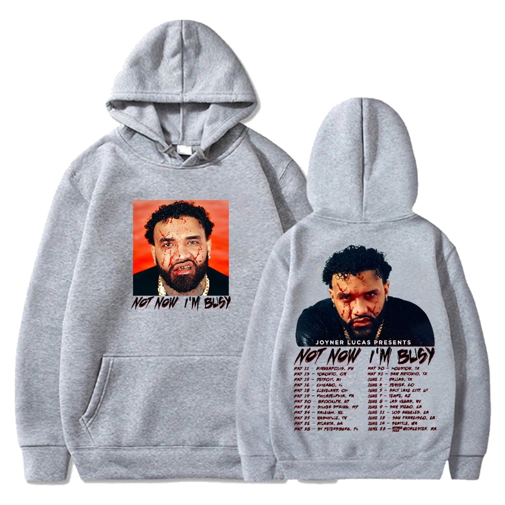 Joyner Lucas Not Now I'm Busy Tour Hoodie Long Sleeve Streetwear Women