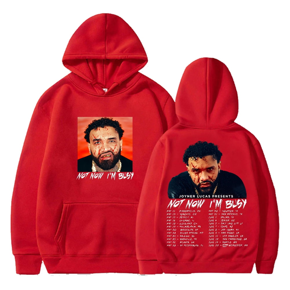 Joyner Lucas Not Now I'm Busy Tour Hoodie Long Sleeve Streetwear Women